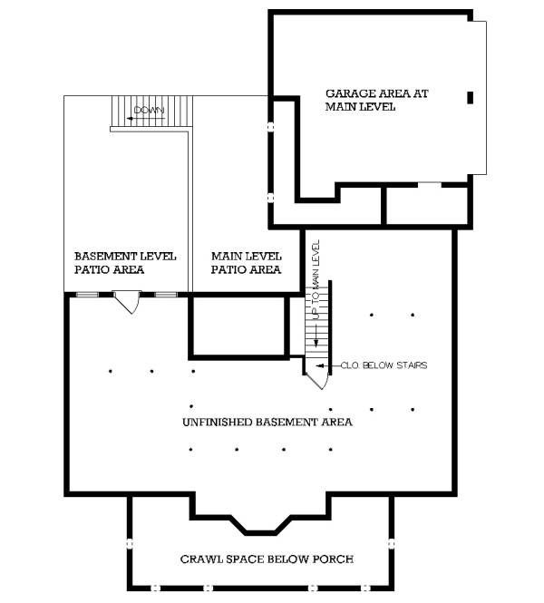 Optional Day Light Basement Foundation image of Afton Hall-2500 House Plan
